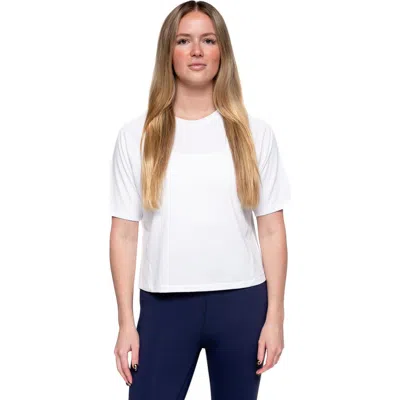 K-swiss Shadow Stripe Boxy T-shirt In White