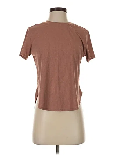Pre-owned K-swiss Short Sleeve T-shirt In Brown