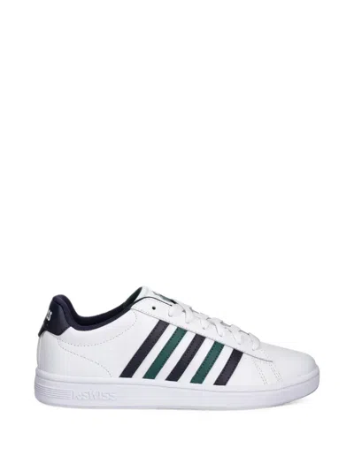 K-swiss Striped Leather Sneakers In Multi