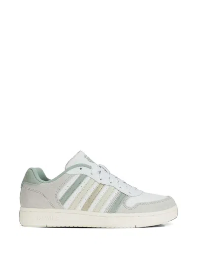 K-swiss Stripe-detail Panelled Sneakers In White