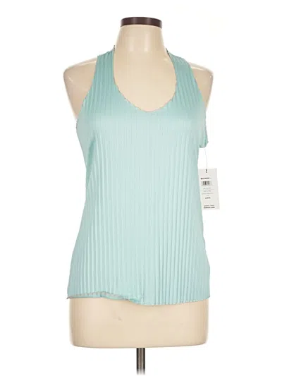 K-swiss Tank Top Teal Halter Neckline Tops