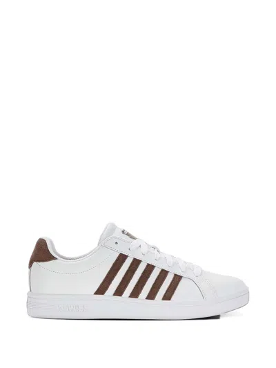 K-swiss The Court Tiebreak Stripe-detail Low-top Sneakers In Multi