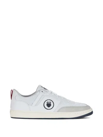 K-swiss Varsity Logo-patch Panelled Sneakers In White
