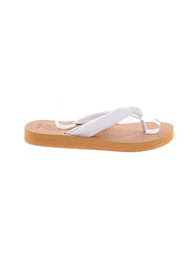 Pre-owned Kuailu Flip Flops In White