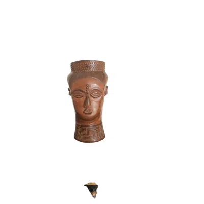 Pre-owned Kuba Palm Wine Cup 19th Century In Brown