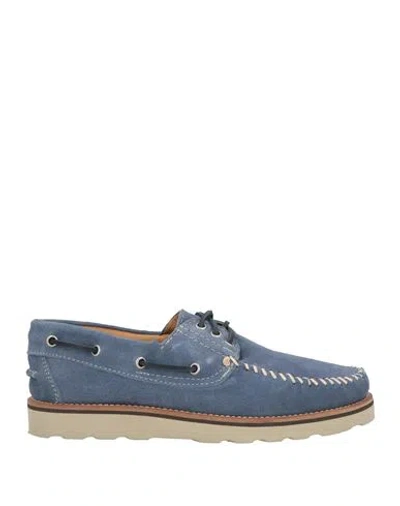 Kube Man Loafers Light Blue Size 7 Leather