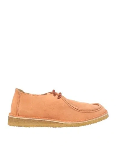 Kube Woman Lace-up Shoes Salmon Pink Size 6 Leather