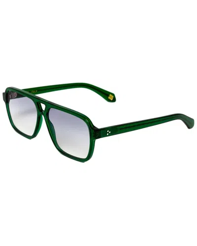 Kubi Unisex Ascot 59mm Sunglasses In Green
