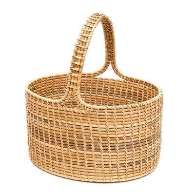 Kubo Brown / Neutrals Rattan Oval Market Basket