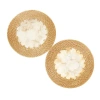 Kubo Capiz Shell Placemats With Natural Rattan