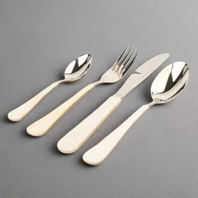 Kubo Mother Of Pearl Flatware In Neutral