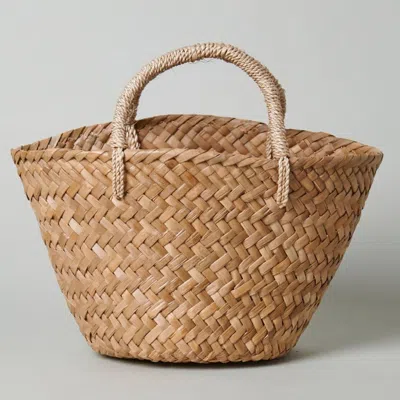 Kubo Palma Mini Woven Handbag In Brown