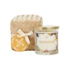 Kubo White Anahaw Candle In Palm Leaf Box In White
