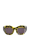 Kuboraum B2 Pop-grotesque Square-frame Sunglasses In Multi