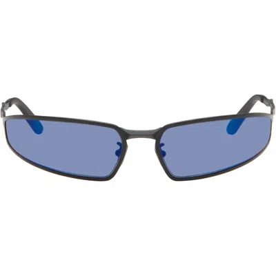 Kuboraum Black H34 Sunglasses In Blue