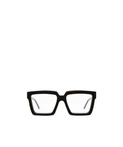 Kuboraum Black Square Design Flat Mirror In White