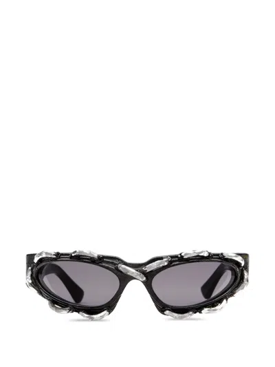 Kuboraum Crystal-embellished Sunglasses In Black