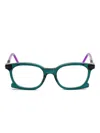Kuboraum D71 Glasses In Green