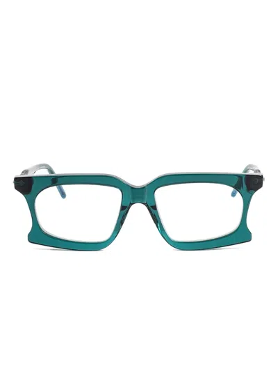 Kuboraum D73 Rectangular-frame Glasses In Green
