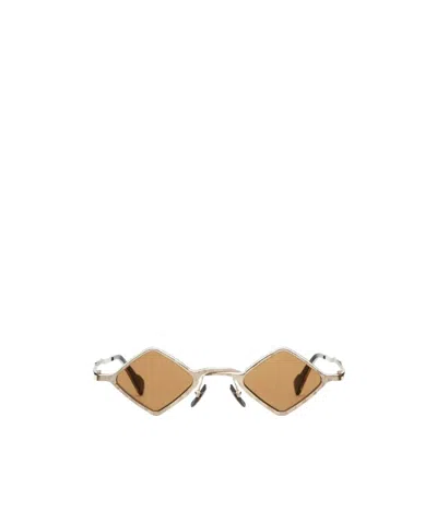 Kuboraum Diamond Shaped Sunglasses In Nude