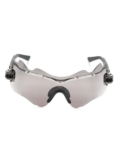 Kuboraum E16 Mask-frame Sunglasses In Black