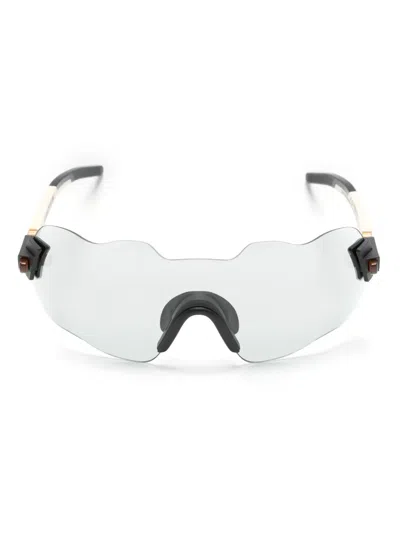Kuboraum E50 Oversize-frame Sunglasses In Neutrals