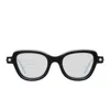 Kuboraum P5 Bm - Black Matt, Violet + Green Water Glasses In Black, Violet, Green