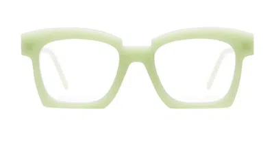 Kuboraum Eyeglasses In Milky Mint Handcraft Finishing