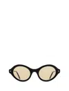 Kuboraum Mask P22 - Black Shine Sunglasses In Black Shine + Ivory + Black Shine
