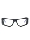 Kuboraum F6 Rectangle-frame Glasses In Black
