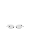 Shop Kuboraum Frameless Sunglasses In White
