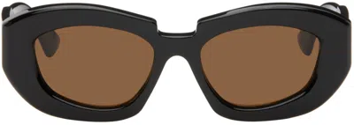 Kuboraum Black X23 Sunglasses In Black Shine