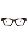 Kuboraum G1 Rectangle-frame Glasses In 褐色