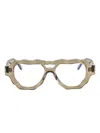 Kuboraum G5 Sculpted-frame Optical Glasses In Gold