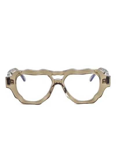 Kuboraum G5 Sculpted-frame Optical Glasses In Gold