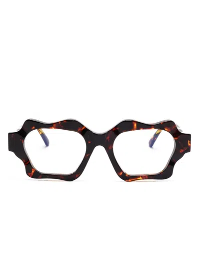 Kuboraum G6 Glasses In 褐色