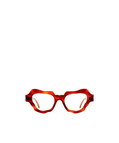 Kuboraum Geometric Flat Mirror In Red