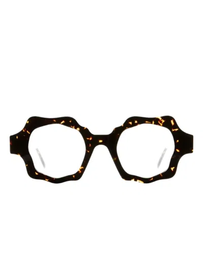 Kuboraum Geometric-frame Glasses In Black