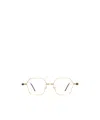 Kuboraum Geometric Frame Glasses In Gold  Deep Havana  Black Glow