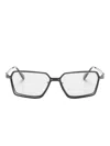 Kuboraum Geometric-frame Sunglasses In Gray
