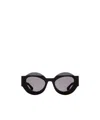 Shop Kuboraum Geometric Frame Sunglasses In Blackmatte
