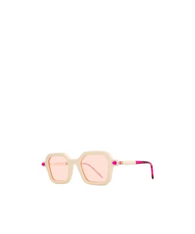 Kuboraum Geometric Frame Sunglasses In White