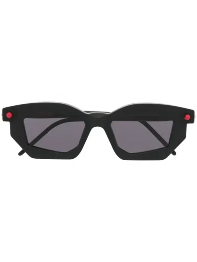 Kuboraum Geometric-frame Tinted Sunglasses In Black