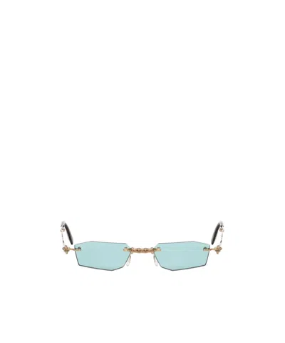 Kuboraum Geometric Sunglasses In Gold