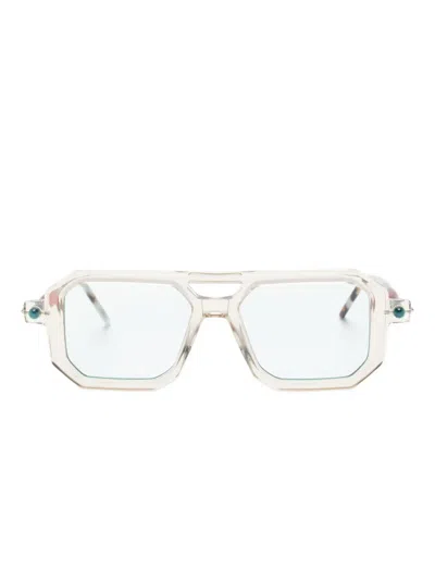 Kuboraum Geometric Sunglasses In Neutral