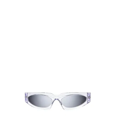 Kuboraum Geometric Sunglasses In Transparent
