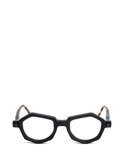 Kuboraum Geometric-frame Glasses In Orange