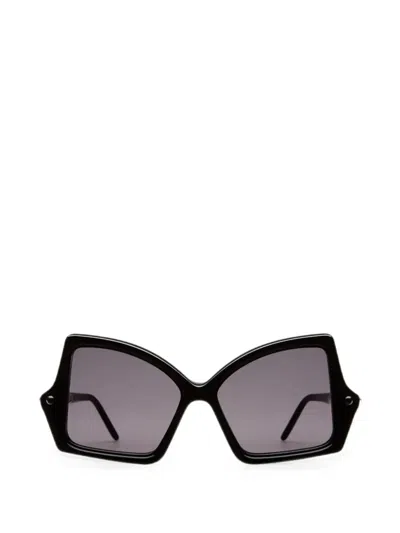 Kuboraum Geometric-frame Sunglasses In Black
