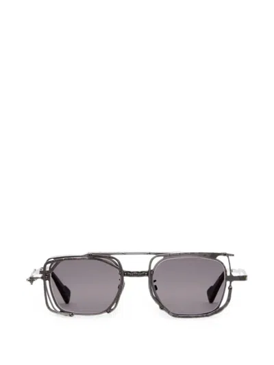 Kuboraum Geometric-frame Sunglasses In Gray