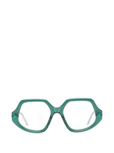 Kuboraum Geometric-frame Sunglasses In Green